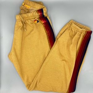 Aviator Nation Velvet 5 Stripe Sweatpants